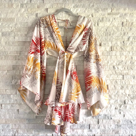 🌴 REVOLVE Michael Costello Palm Dress/Romper 🌴 - Picture 2 of 10